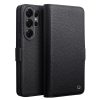 6601200828B-1 QIALINO For Samsung Galaxy S26 Ultra Wallet Case Litchi Genuine Leather Magnetic Closure Flip Phone Cover Black Galaxy S26 Ultra by The Case Factory