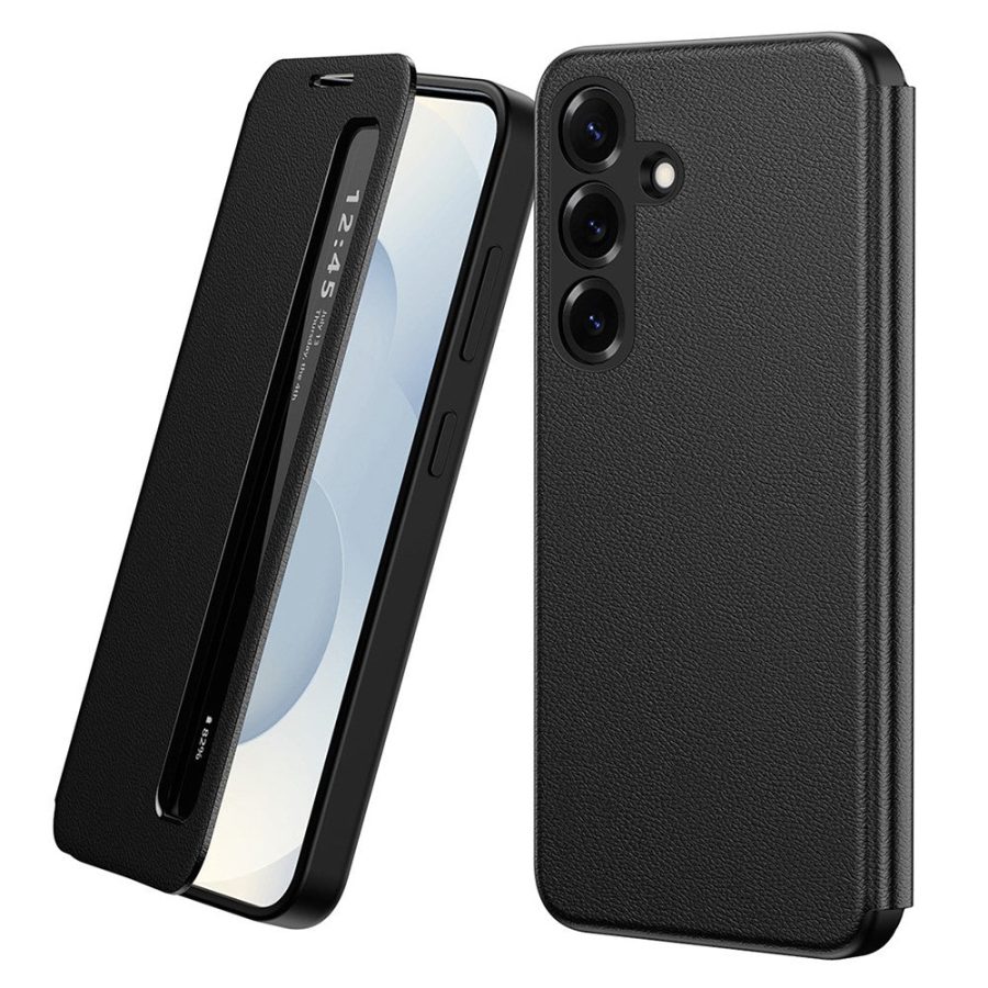 6601202094A-1 For Samsung Galaxy S26 / S26 Pro Case Smart View Window Leather Phone Cover by The Case Factory