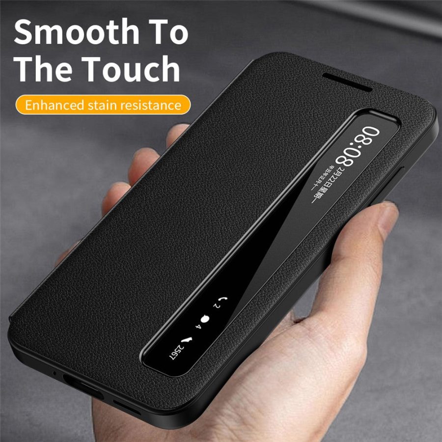6601202094A-5 For Samsung Galaxy S26 / S26 Pro Case Smart View Window Leather Phone Cover by The Case Factory