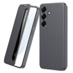 For Samsung Galaxy S26 / S26 Pro Case Smart View Window Leather Phone Cover Grey by The Case Factory