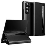 For Samsung Galaxy Z Fold7 5G Case Smart View Window Leather Phone Cover Black Galaxy Z Fold7 by The Case Factory