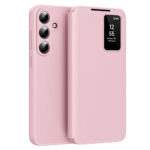 For Samsung Galaxy S26 / S26 Pro Case with Card Holder Smart View Window Leather Phone Cover Pink by The Case Factory