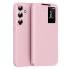 6601202391B-1 For Samsung Galaxy S26+ Case with Card Holder Smart View Window Leather Phone Cover Pink Galaxy S26+ by The Case Factory