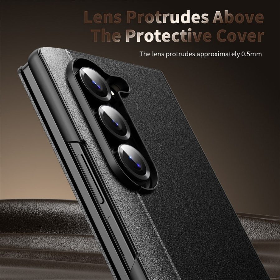 6601202501A-5 For Samsung Galaxy Z Fold6 5G Case Smart View Window Leather Phone Cover by The Case Factory