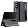 6601202501B-1 For Samsung Galaxy Z Fold6 5G Case Smart View Window Leather Phone Cover Grey Galaxy Z Fold6 by The Case Factory