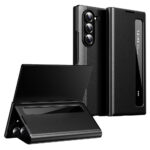 For Samsung Galaxy Z Fold5 5G Case Smart View Window Leather Phone Cover Black Galaxy Z Fold5 by The Case Factory