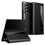 For Samsung Galaxy Z Fold4 5G Case Smart View Window Leather Phone Cover Black Galaxy Z Fold4 by The Case Factory