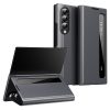 6601202503B-1 For Samsung Galaxy Z Fold4 5G Case Smart View Window Leather Phone Cover Grey Galaxy Z Fold4 by The Case Factory