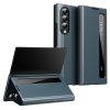 6601202504D-1 For Samsung Galaxy Z Fold3 5G Case Smart View Window Leather Phone Cover Green Galaxy Z Fold3 by The Case Factory
