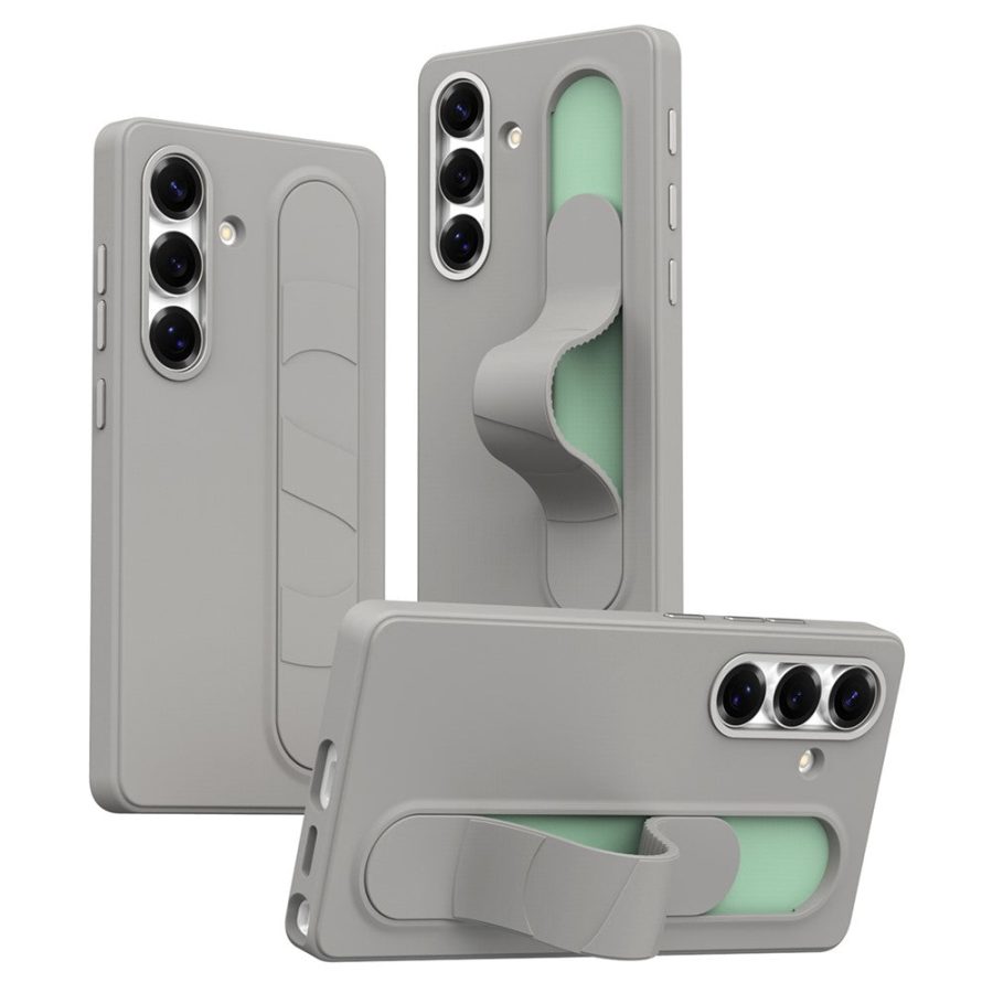 6601202671D-1_cb7c291f-8d9e-4f47-9562-b570f8e1ebbb For Samsung Galaxy S26+ Case Customizable Smart Key Control Wristband Kickstand PC + Silicone Phone Cover Titanium Grey Galaxy S26+ by The Case Factory