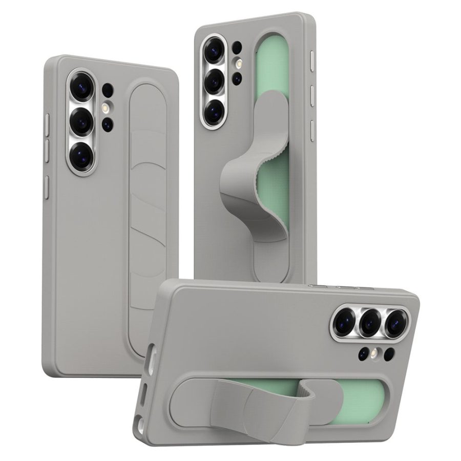 6601202672D-1_0609f47b-2e9b-4352-9921-7ce41a133787 For Samsung Galaxy S26 Ultra Case Customizable Smart Key Control Wristband Kickstand PC + Silicone Phone Cover Titanium Grey Galaxy S26 Ultra by The Case Factory