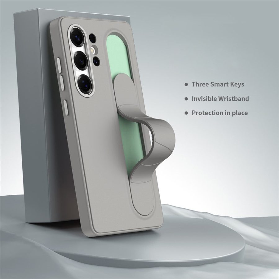 6601202672D-2 For Samsung Galaxy S26 Ultra Case Customizable Smart Key Control Wristband Kickstand PC + Silicone Phone Cover by The Case Factory