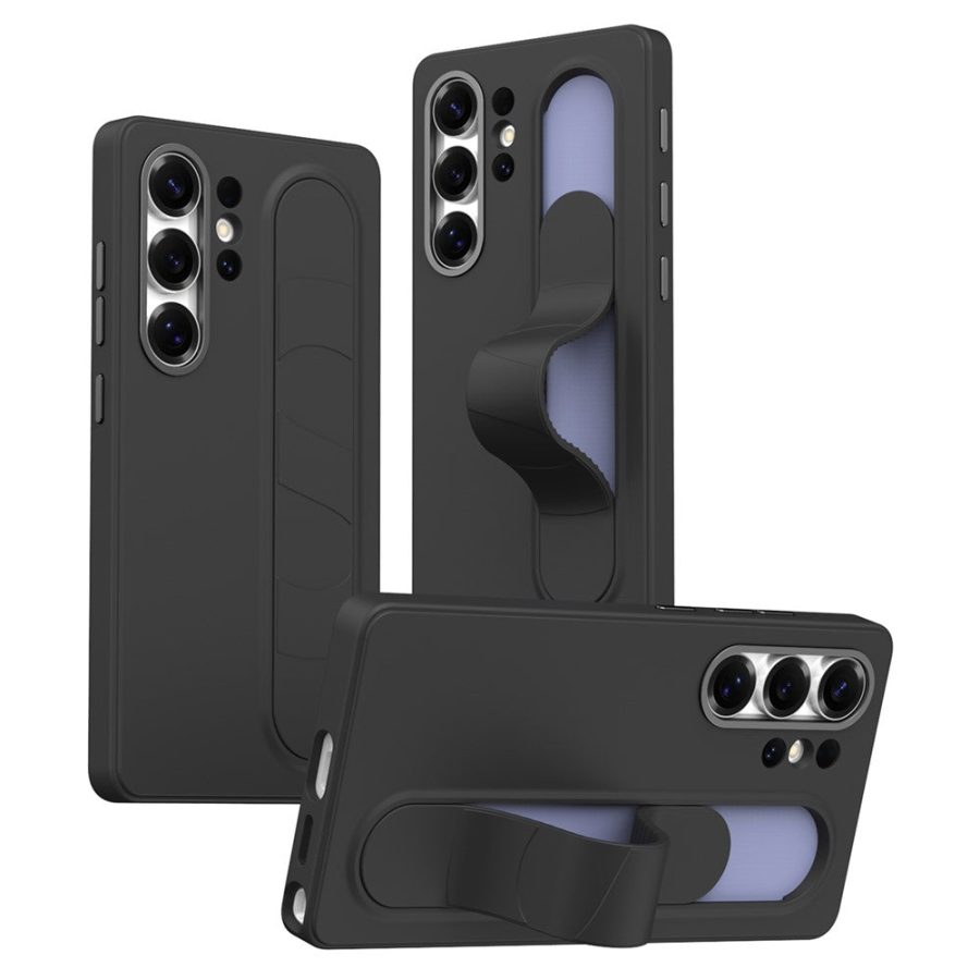 6601202672E-1 For Samsung Galaxy S26 Ultra Case Customizable Smart Key Control Wristband Kickstand PC + Silicone Phone Cover Black Galaxy S26 Ultra by The Case Factory