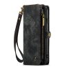 CASEME For iPhone 12 Mini Case 2-in-1 Detachable Magnetic Zipper Wallet Vegan Leather Flip Cover