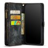 CASEME For iPhone 12 Mini Case 2-in-1 Detachable Magnetic Zipper Wallet Vegan Leather Flip Cover