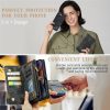 101130089C-6 CASEME For iPhone 13 Mini Case 2-in-1 Detachable Magnetic Zipper Wallet Vegan Leather Flip Cover