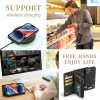 CASEME For iPhone 13 Case 2-in-1 Detachable Magnetic Zipper Wallet Vegan Leather Flip Cover