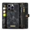 101130092C-4 CASEME For iPhone 13 Pro Case 2-in-1 Detachable Magnetic Zipper Wallet Vegan Leather Flip Cover