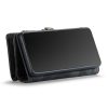 101244705A-6 CASEME For Samsung Galaxy S22 Case 2-in-1 Detachable Magnetic Zipper Wallet Vegan Leather Flip Cover
