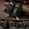 101244707A-1 CASEME For Samsung Galaxy S22+ Case 2-in-1 Detachable Magnetic Zipper Wallet Vegan Leather Flip Cover