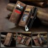 101244707C-1 CASEME For Samsung Galaxy S22+ Case 2-in-1 Detachable Magnetic Zipper Wallet Vegan Leather Flip Cover