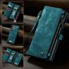 101244721B-1 CASEME For Samsung Galaxy S22 Ultra Case 2-in-1 Detachable Magnetic Zipper Wallet Vegan Leather Flip Cover
