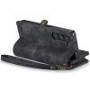 6601103052E-3 CASEME For Samsung Galaxy Z Fold5 Case 2-in-1 Detachable Magnetic Zipper Wallet Vegan Leather Flip Cover