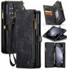 6601105874E-1 CASEME For Samsung Galaxy Z Fold6 Case 2-in-1 Detachable Magnetic Zipper Wallet Vegan Leather Flip Cover