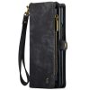 6601105874E-11 CASEME For Samsung Galaxy Z Fold6 Case 2-in-1 Detachable Magnetic Zipper Wallet Vegan Leather Flip Cover