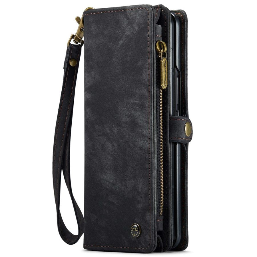 6601105874E-11 CASEME For Samsung Galaxy Z Fold6 Case 2-in-1 Detachable Magnetic Zipper Wallet Vegan Leather Flip Cover