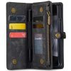 6601105874E-2 CASEME For Samsung Galaxy Z Fold6 Case 2-in-1 Detachable Magnetic Zipper Wallet Vegan Leather Flip Cover