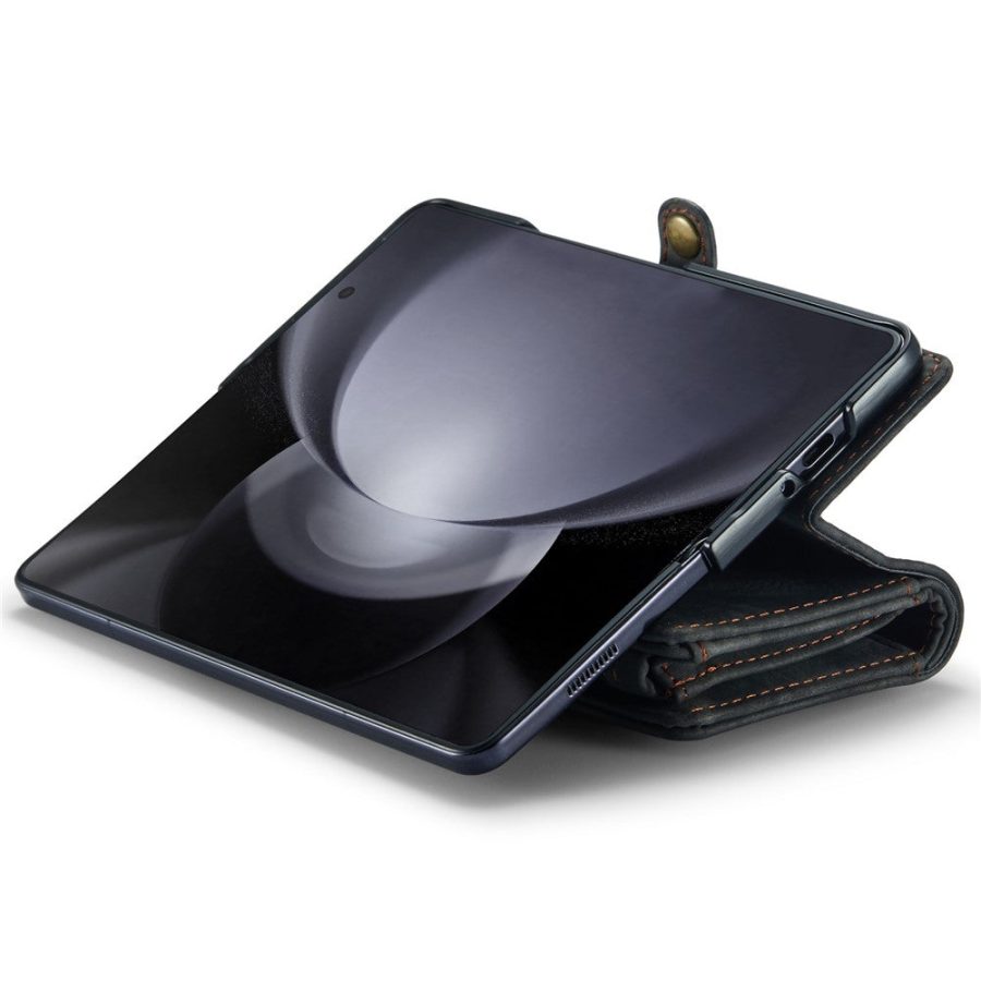6601105874E-5 CASEME For Samsung Galaxy Z Fold6 Case 2-in-1 Detachable Magnetic Zipper Wallet Vegan Leather Flip Cover