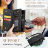 6601105874E-7 CASEME For Samsung Galaxy Z Fold6 Case 2-in-1 Detachable Magnetic Zipper Wallet Vegan Leather Flip Cover