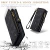 6601114862C-7 CASEME For iPhone 16 Pro Max Case 2-in-1 Detachable Magnetic Zipper Wallet Vegan Leather Flip Cover