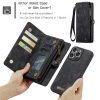 6601114862C-9 CASEME For iPhone 16 Pro Max Case 2-in-1 Detachable Magnetic Zipper Wallet Vegan Leather Flip Cover
