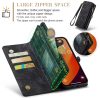 6601114863C-6 CASEME For iPhone 16 Pro Case 2-in-1 Detachable Magnetic Zipper Wallet Vegan Leather Flip Cover