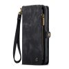 6601116136C-12 CASEME For iPhone 16 Case 2-in-1 Detachable Magnetic Zipper Wallet Vegan Leather Flip Cover