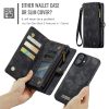 6601116136C-5 CASEME For iPhone 16 Case 2-in-1 Detachable Magnetic Zipper Wallet Vegan Leather Flip Cover