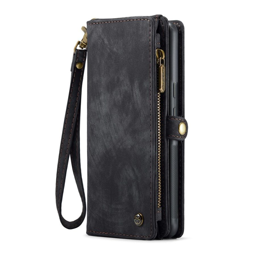 6601117178D-11 CASEME For Google Pixel 9 Pro XL Case 2-in-1 Detachable Magnetic Zipper Wallet Vegan Leather Flip Cover