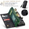 6601117178D-5 CASEME For Google Pixel 9 Pro XL Case 2-in-1 Detachable Magnetic Zipper Wallet Vegan Leather Flip Cover