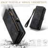 6601117178D-7 CASEME For Google Pixel 9 Pro XL Case 2-in-1 Detachable Magnetic Zipper Wallet Vegan Leather Flip Cover