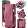 6601117179E-1 CASEME For Google Pixel 9 / Pixel 9 Pro Case 2-in-1 Detachable Magnetic Zipper Wallet Vegan Leather Flip Cover