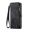 6601136373B-2 CASEME For Samsung Galaxy S25 Ultra Case 2-in-1 Detachable Magnetic Zipper Wallet Vegan Leather Flip Cover