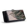 6601136373B-4 CASEME For Samsung Galaxy S25 Ultra Case 2-in-1 Detachable Magnetic Zipper Wallet Vegan Leather Flip Cover