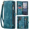 6601136373C-1 CASEME For Samsung Galaxy S25 Ultra Case 2-in-1 Detachable Magnetic Zipper Wallet Vegan Leather Flip Cover