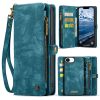 6601143140A-1 CASEME For iPhone 17e / 16e Case 2-in-1 Detachable Magnetic Zipper Wallet Vegan Leather Flip Cover