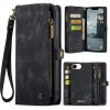 6601143140B-1_6a5caaea-1f37-4417-8046-c0a967687007 CASEME For iPhone 17e / 16e Case 2-in-1 Detachable Magnetic Zipper Wallet Vegan Leather Flip Cover