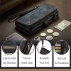 6601143140B-9 CASEME For iPhone 17e / 16e Case 2-in-1 Detachable Magnetic Zipper Wallet Vegan Leather Flip Cover