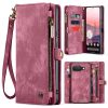 6601146715A-1 CASEME For Google Pixel 9a Case 2-in-1 Detachable Magnetic Zipper Wallet Vegan Leather Flip Cover