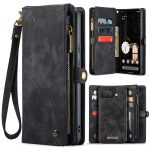 CASEME For Google Pixel 9a Case 2-in-1 Detachable Magnetic Zipper Wallet Vegan Leather Flip Cover